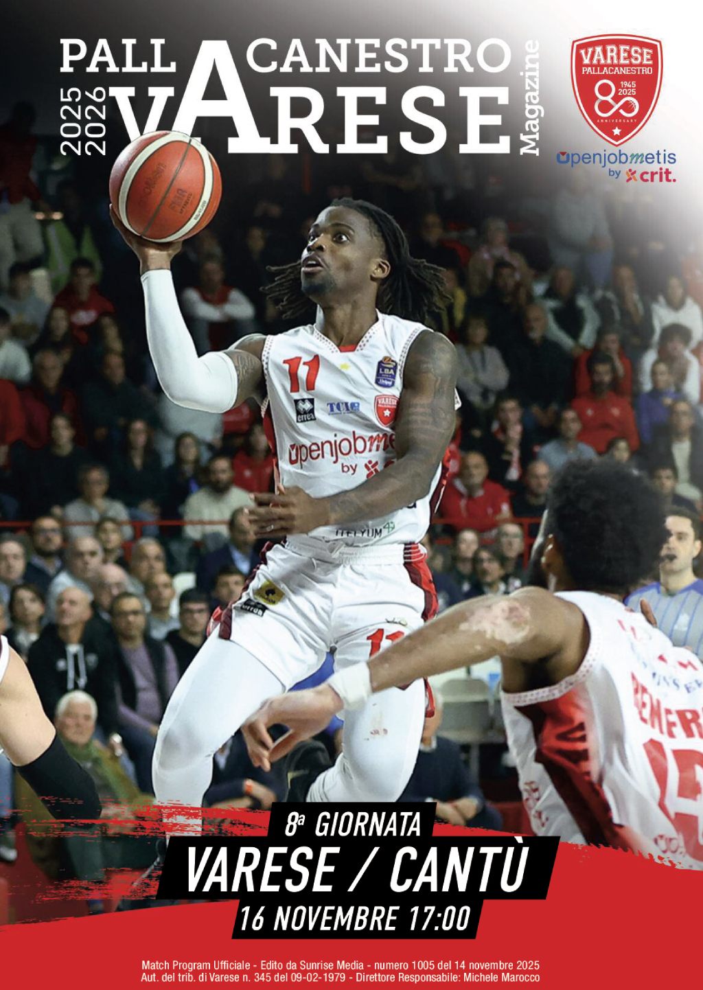 Match Program Pallacanestro Varese