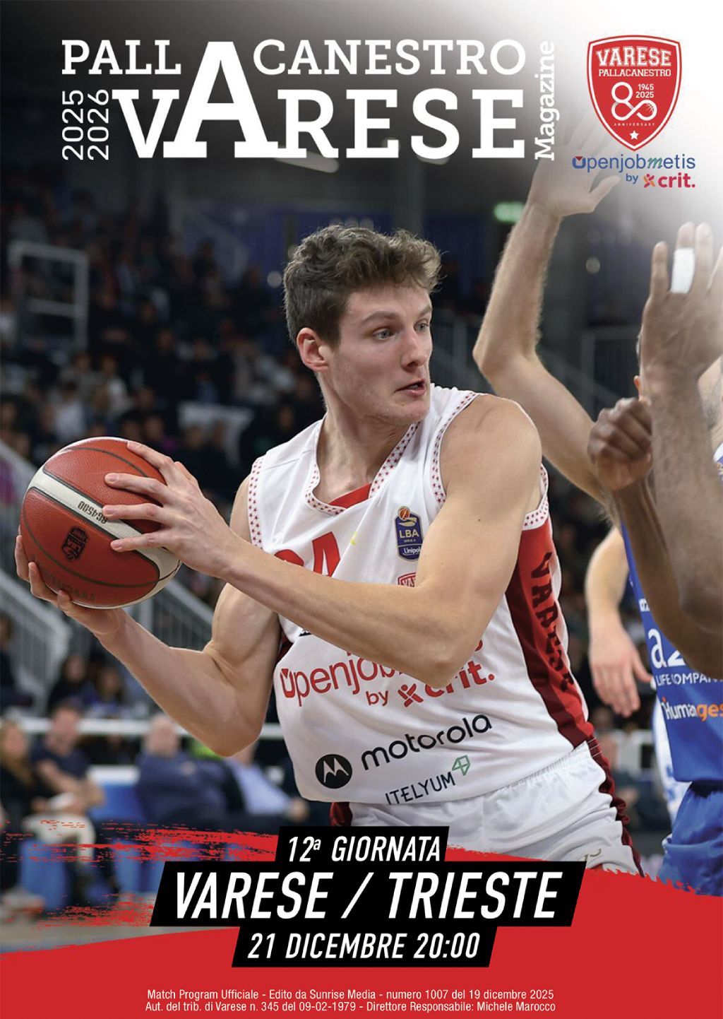 Match Program Pallacanestro Varese