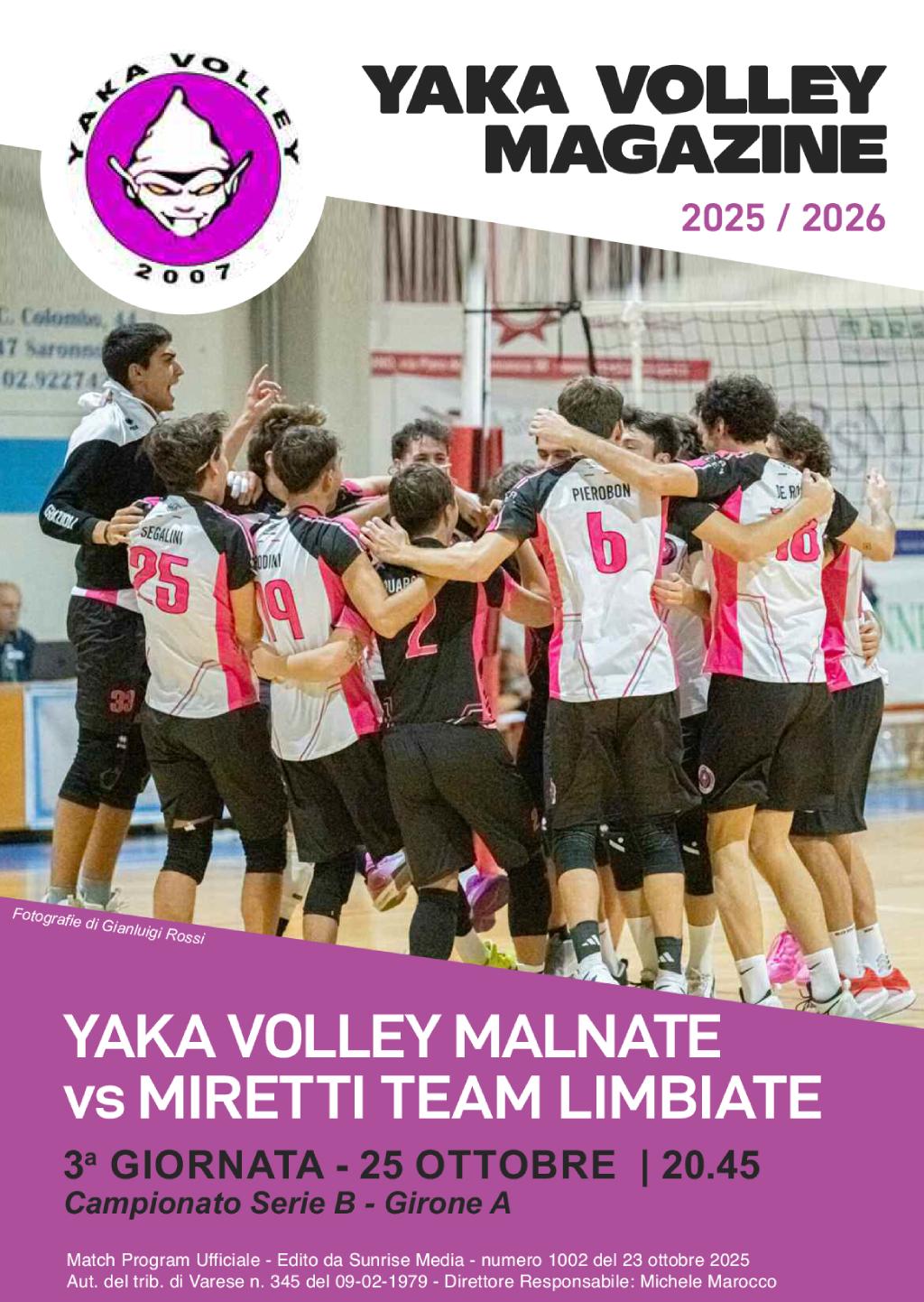 Match Program Yaka Volley Malnate