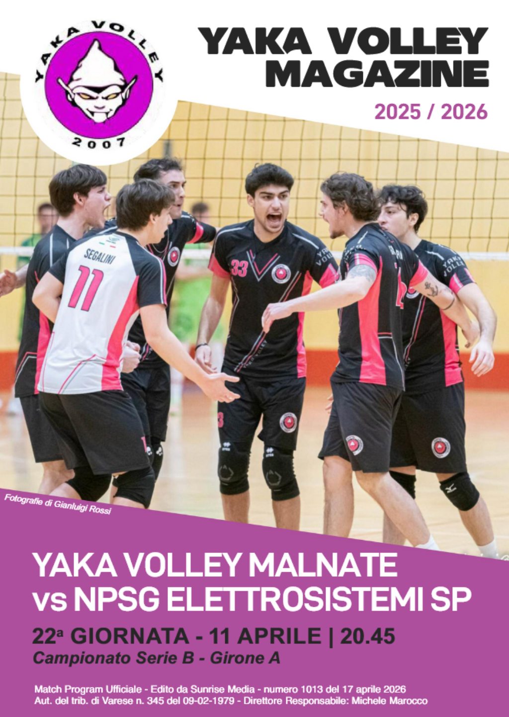 Match Program Yaka Volley Malnate
