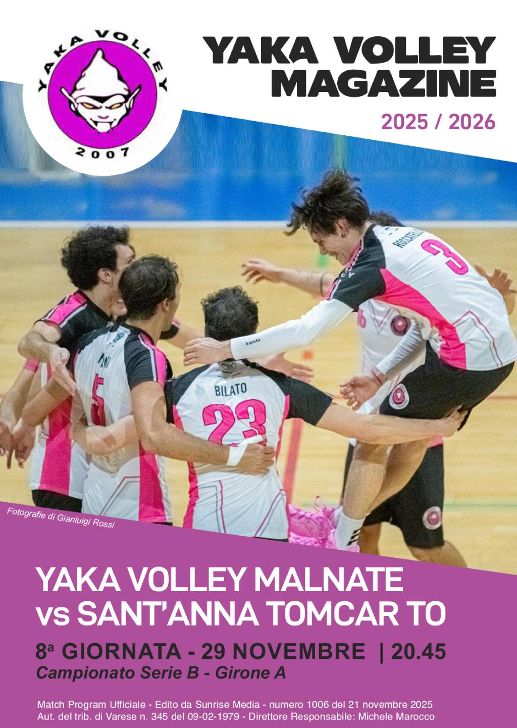 Match Program Yaka Volley Malnate