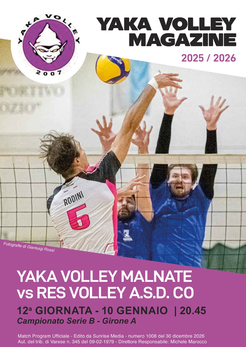 Match Program Yaka Volley Malnate
